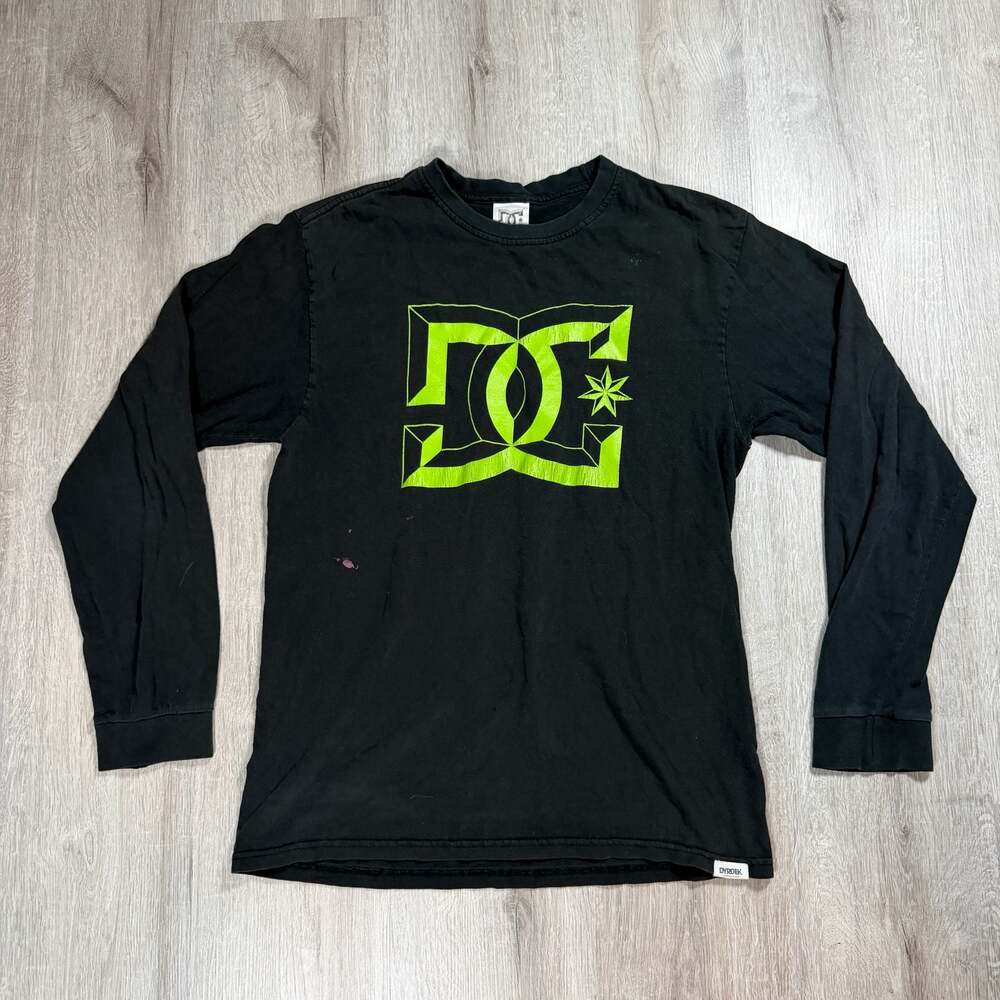 Mens DC Shoes Dyrdek Collection Logo Long Sleeve T-Shirt Skater Y2K Medium